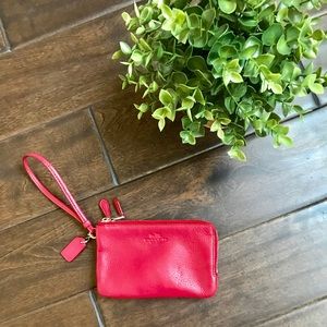 [Coach] Double Zip Wristlet Wallet❤️
